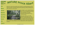 Desktop Screenshot of natureprincealbert.ca